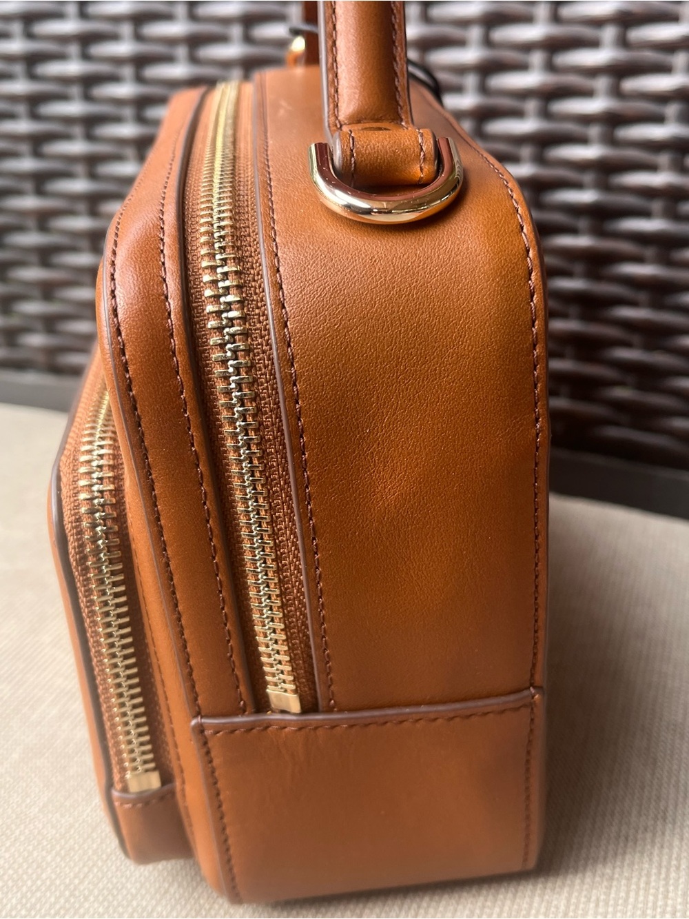 NWT BRAHMIN TORI in SADDLE HEROICA Smooth Leather Crossbody - Picture 7 of 14